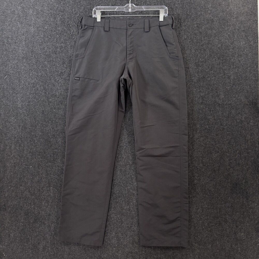 5.11 Tactical Fast Tac Urban Pants Men's 32x32 Gray Ripstop Chino Work Utility
